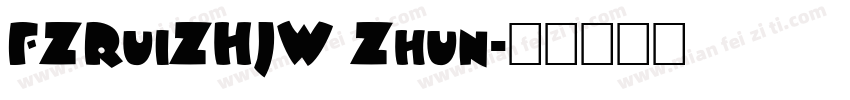 FZRuiZHJW Zhun字体转换